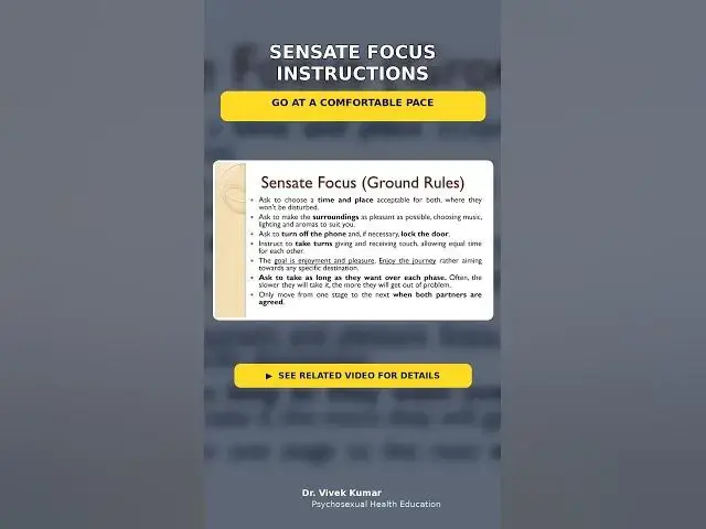 Video thumbnail for 04 Sensate focus instructions. #sexualdissatisfaction #sensate #sensatefocus #couplestherapy