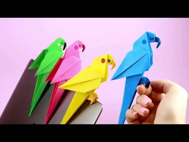 Video thumbnail for Como fazer Papagaio de origami