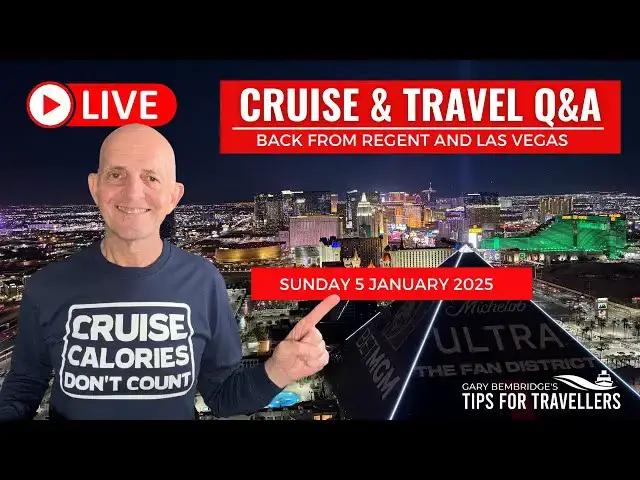 'Video thumbnail for Live Cruise & Travel Q&A: Sunday 5 January 5pm UK/ Noon ET / 9am PT'