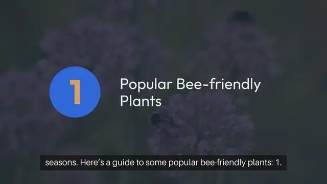 Video thumbnail for Bee Friendly Plants Guide