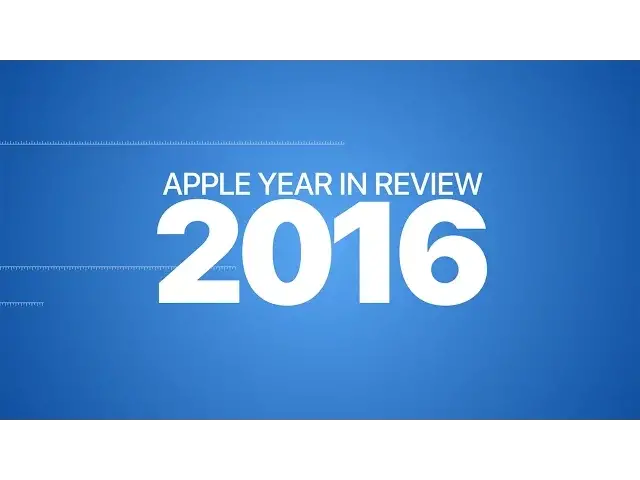'Video thumbnail for Apple Year in Review 2016'