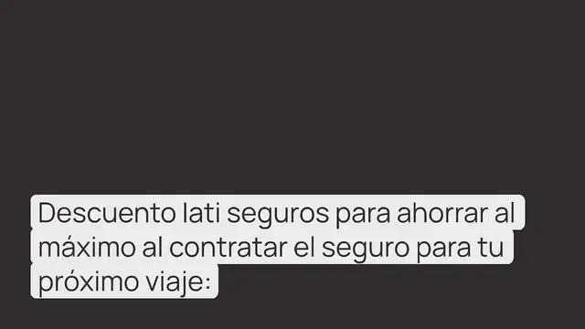 'Video thumbnail for Descuento Iati Seguros 10% [Promo TRAVEL DAYS Julio 2024]'