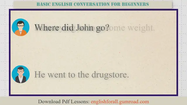 'Video thumbnail for Basic English Conversation for Beginners #10'