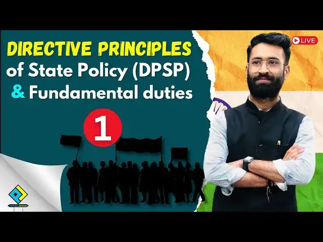 Video thumbnail for Directive Principles of State Policy (DPSPs) Article 36-51 | Indian Constitution | Part 1