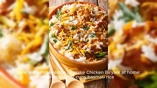 Video thumbnail for Chicken Biryani Recipes