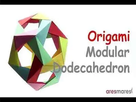 Video thumbnail for Como fazer Dodecaedro de Origami - representa o Universo ou Cosmos