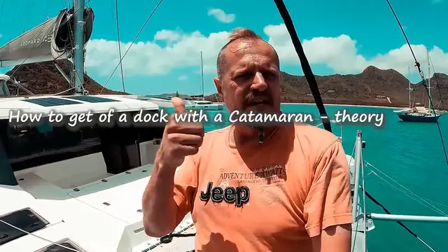 Video thumbnail for #146t How to Sail a Catamaran - Docking Theory Sailing Sisu Leopard 45 Catamaran Circumnavigating