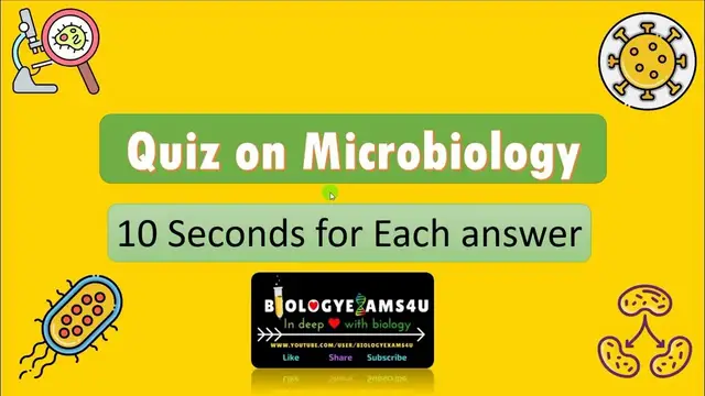 'Video thumbnail for Microbiology Quiz  🦠 | Test your knowledge on Basic Microbiology | Microbiology Trivia Quiz ​'