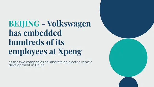 Video thumbnail for Volkswagen China is spending lots of time at Xpeng to make new EVs