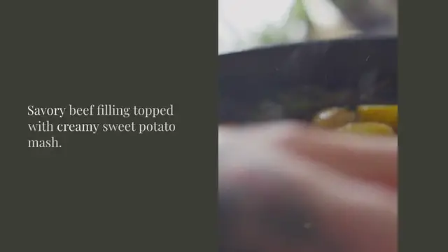 Video thumbnail for American Beef and Sweet Potato Shepherd’s Pie