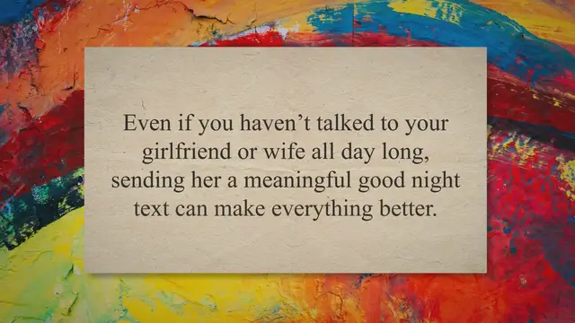 'Video thumbnail for Good Night Text For Her Long Distance Relationship'