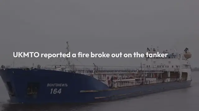 Video thumbnail for Oil tanker abandoned, adrift and ablaze after Red Sea attack