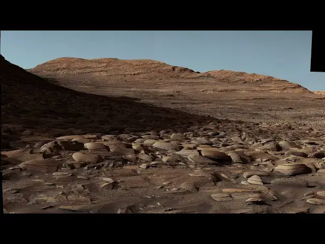 'Video thumbnail for 火星探査車キュリオシティが2025年3月9日に撮影した火星のパノラマ'