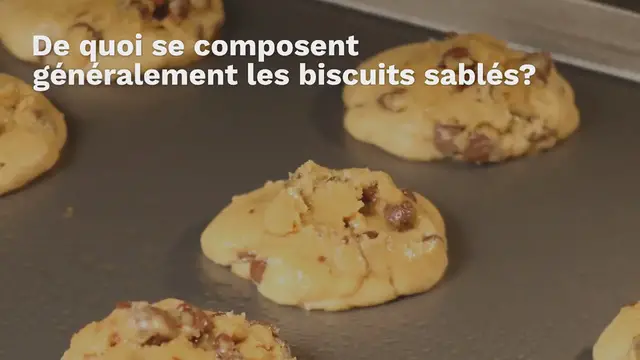 Video thumbnail for Sablés au beurre de cacahuètes et choco-noisettes (vegan)