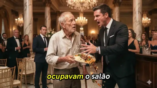Video thumbnail for Executivo Arrogante Derruba o Prato de um Idoso em Festa de Luxo… Segundos Depois o Salão Inteiro Fica em Silêncio
