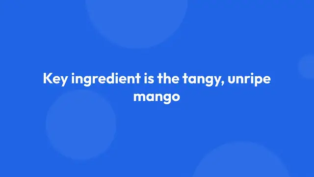 Video thumbnail for Mango Chutney: A Tangy Taste of Asia