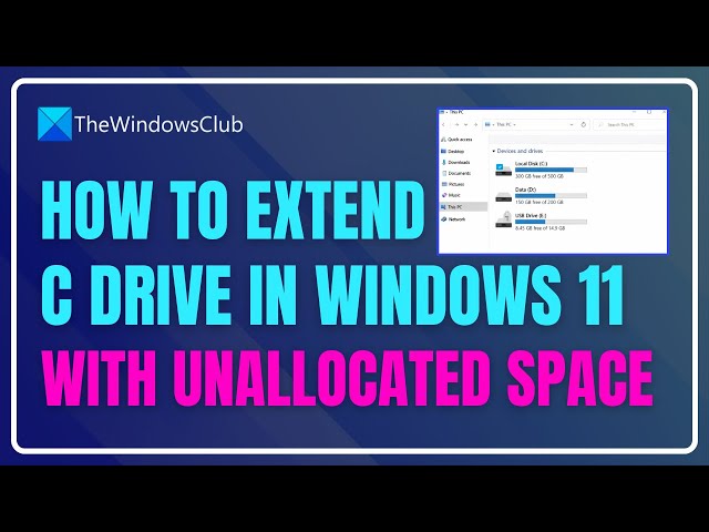 Video thumbnail for How to extend C drive in Windows 11 with unallocated space