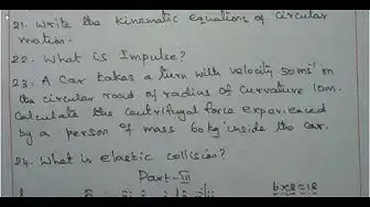 Video thumbnail for 11th Physics Quarterly Exam Model Question Paper 2018-19 | Erode District | English Medium