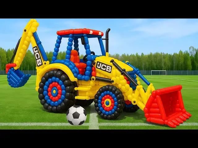 Video thumbnail for The mascot vibrato assistant JCB placed on the football field is popular, co-produced cats 06