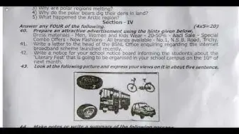 Video thumbnail for 10th English Second Revision Question Paper 2019-2020 | Puthukottai District | Team Aspirants