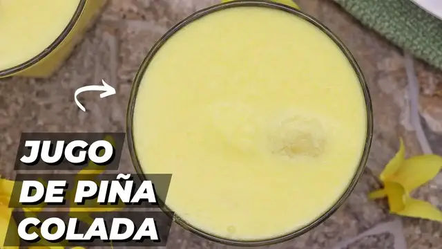 Video thumbnail for Jugo de Piña Colada más rápida que PUEDAS hacer