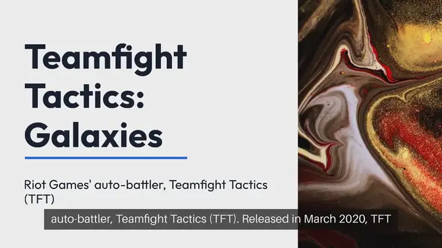 Video thumbnail for TFT Galaxies