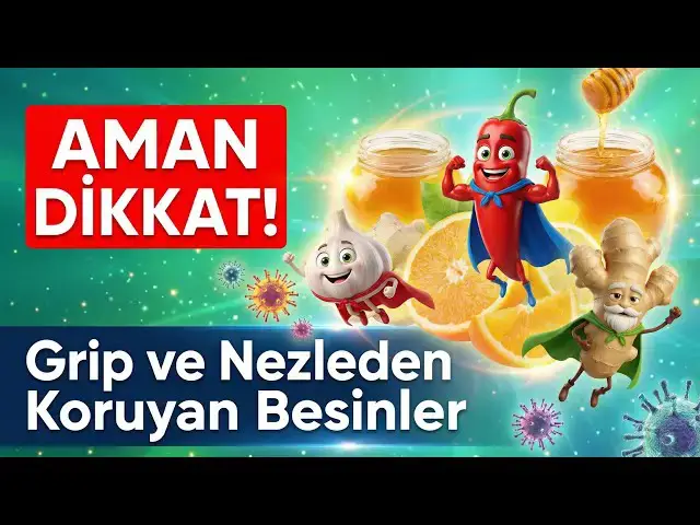 Video thumbnail for Grip ve Nezleye Son! Bağışıklığı Çelik Gibi Yapan 10 Süper Gıda