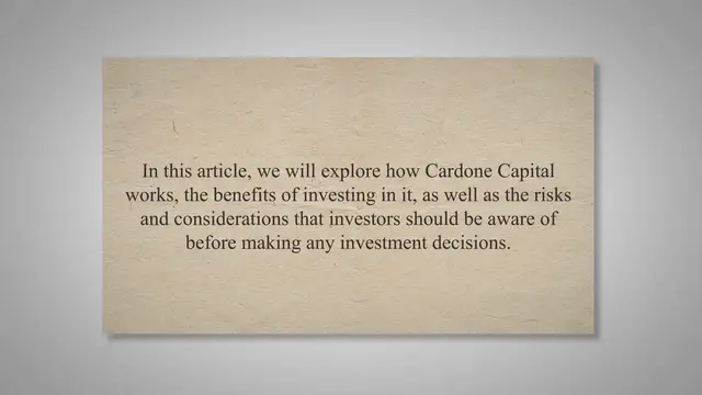 Video thumbnail for Understanding Cardone Capital: How it Works, Benefits, and Risks for Investors