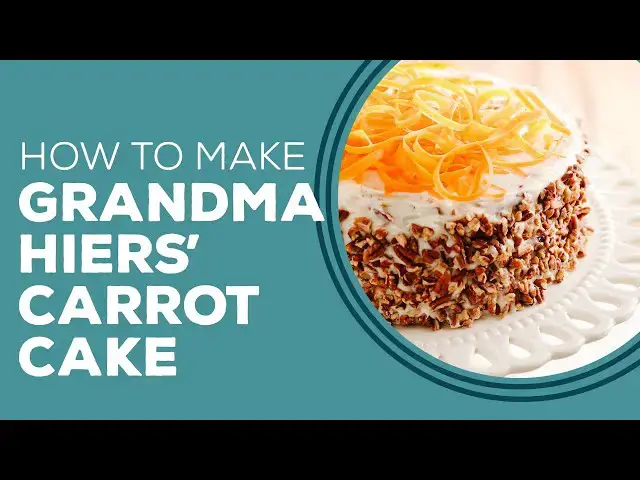Video thumbnail for Blast From The Past: Grandma Hiers' Carrot Cake Recipe