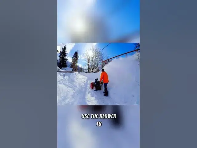 'Video thumbnail for The Ultimate Guide to Snowblower Usage Clear Snow with Ease #shorts #shovel #snow'