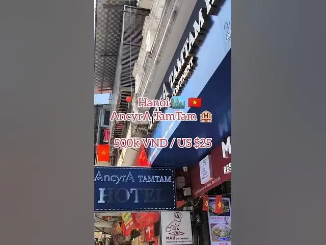 Video thumbnail for Tam Tam Hotel in Hanoi Old Quarter – Spacious Room Tour✨