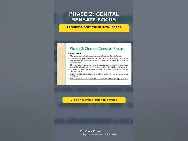 Video thumbnail for 06 phase 2 genital sensate focus #sexuality #sexualdissatisfaction #psychologyfacts