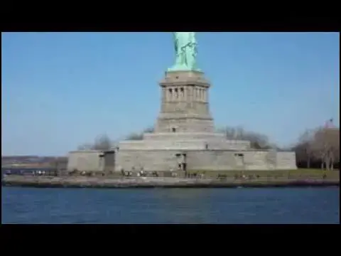 Video thumbnail for Statue of Liberty New York, from the ferry from NYC