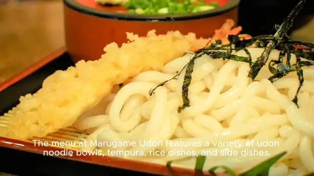 Video thumbnail for marugame udon menu Price