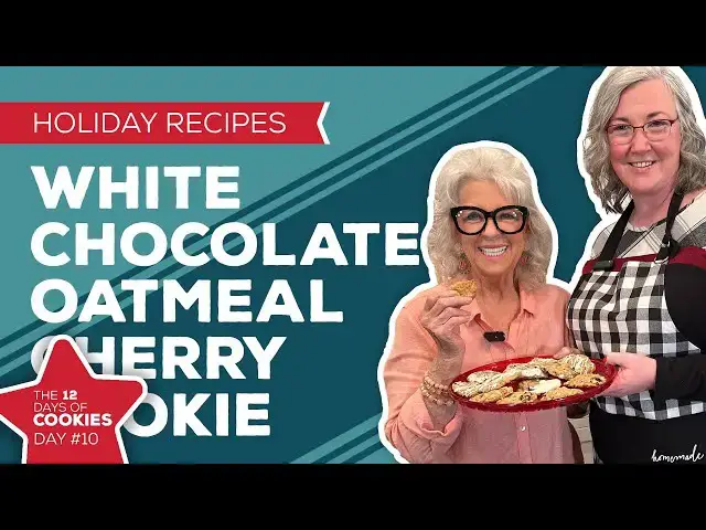 Video thumbnail for Holiday Cooking & Baking: White Chocolate Cherry Cookie Recipe | 10th Day of Christmas Cookies