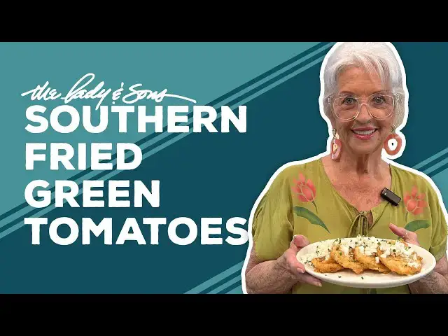 Video thumbnail for Love & Best Dishes: The Lady & Sons Southern Fried Green Tomatoes Recipe with Vidalia Onion Relish