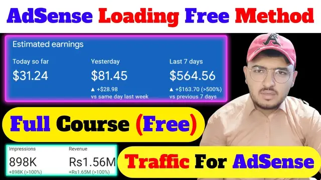 'Video thumbnail for Google AdSense Loading Free Method | 100% Safe Method Free | Earn Money Online From AdSense'