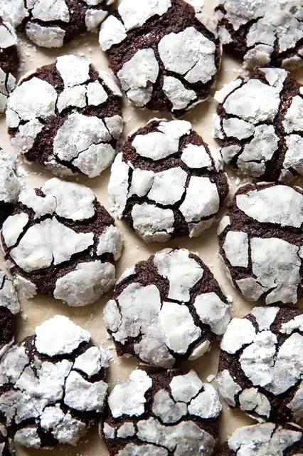 Video thumbnail for Double Chocolate Crinkle Cookies Recipe