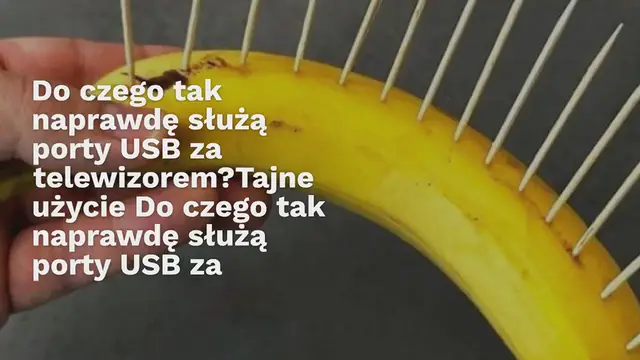 Video thumbnail for Do czego tak naprawdę służą porty USB za telewizorem? Tajne użycie