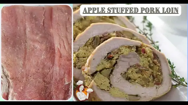 Video thumbnail for Apple stuffed pork loin