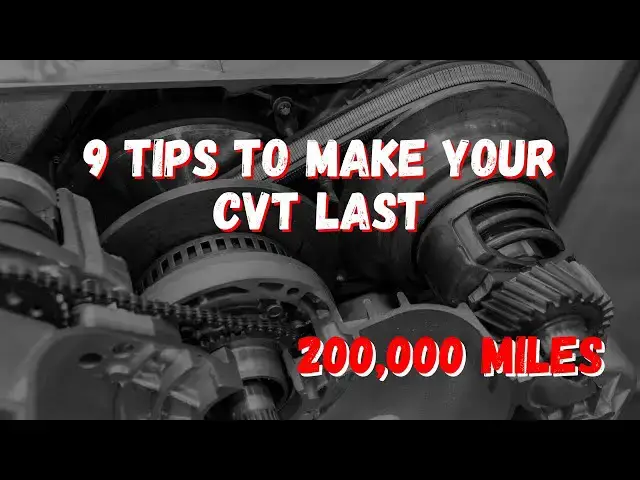 Video thumbnail for 9 Secrets to Making Your CVT Transmission Last Over 200,000 Miles!