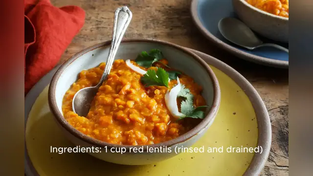 Video thumbnail for red lentils recipe