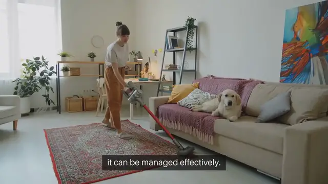 Video thumbnail for Cleaning Pet Hair From Furniture