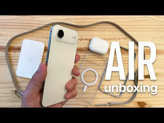 Video thumbnail for iPhone Air & ALL Accessories Unboxing + Impressions