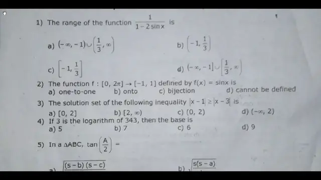 Video thumbnail for 11th Maths Quarterly Exam Question Paper 2019-20 | English Medium | Team Aspirants