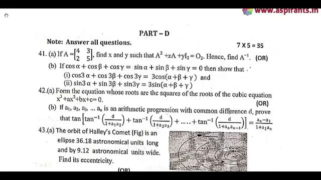 Video thumbnail for 12th Maths Half Yearly Model Question Paper 2019-20 | English Medium | Team Aspirants