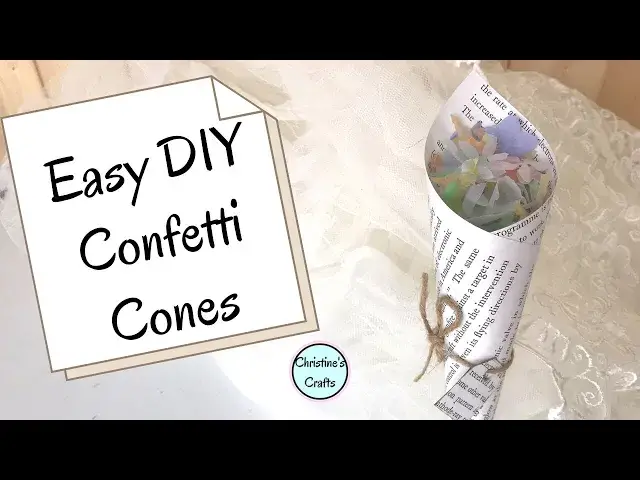Video thumbnail for DIY Confetti Cones for your Wedding - 3 Easy ways!