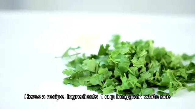 Video thumbnail for Cilantro lime rice recipe