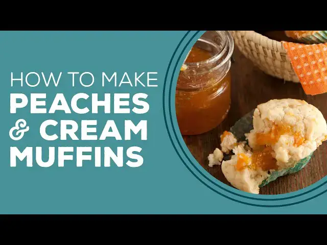 Video thumbnail for Blast from the Past: Peaches & Cream Muffins Recipe