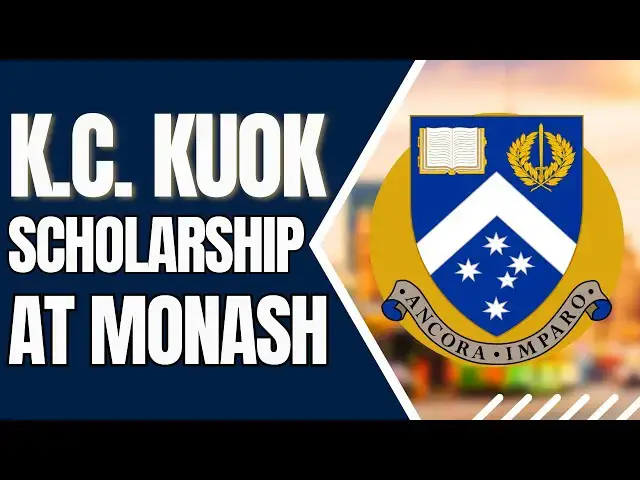 'Video thumbnail for K.C. Kuok Scholarship at Monash University | Study in Australia'